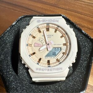 Casio G-Shock Pale Pink and Rose Gold Timepiece
